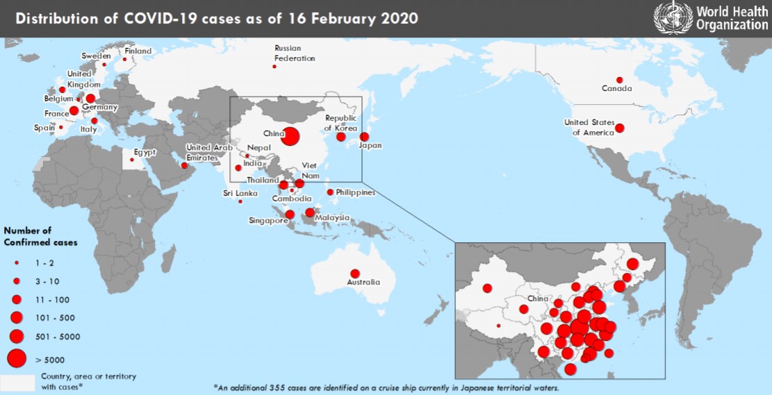 COVID-19 distribution
